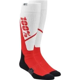 100% 20053-00009 SOCK TORQUE WH/RD S/M