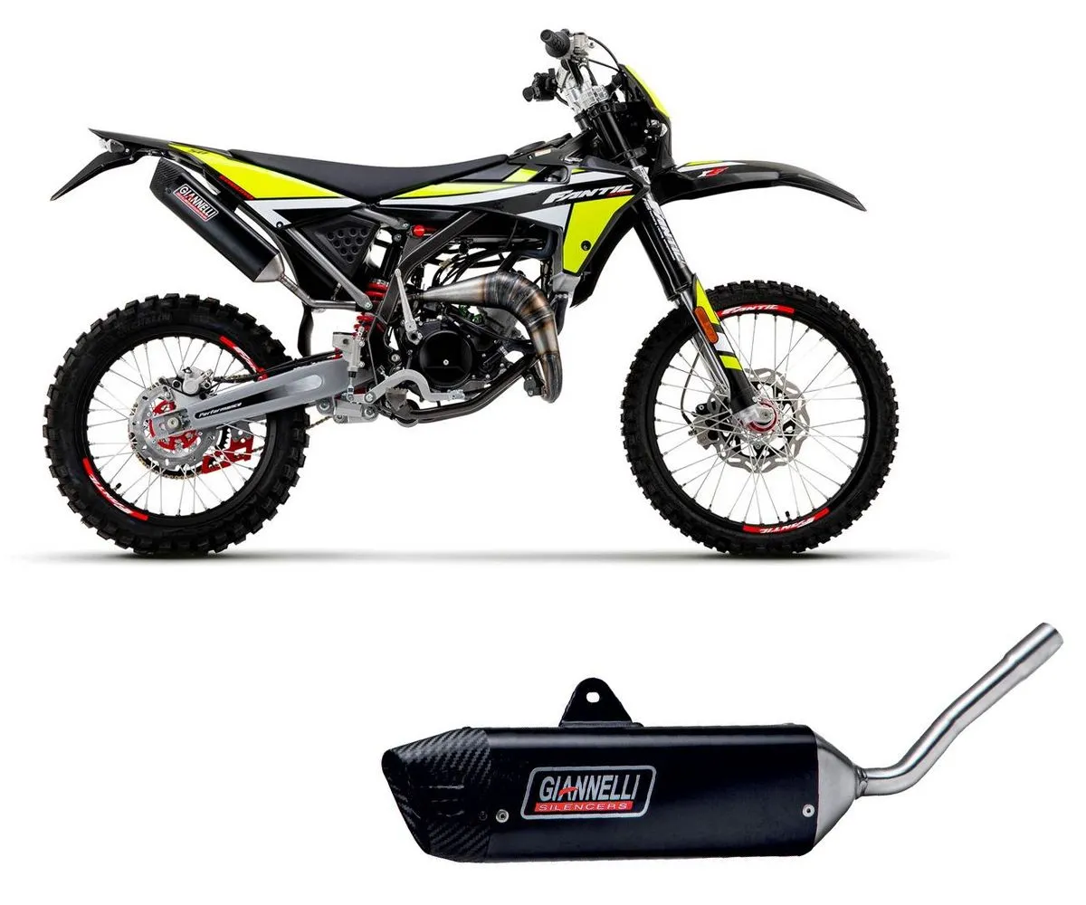 Terminale Scarico Giannelli Sonic Alluminio Nero Fantic Xe 50 Enduro 2021 > 2022-34713HS-290179