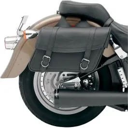 SADDLEMEN X021-02-040 SADDLEBAG UNIVERSAL SYNTHETIC LEATHER BLACK