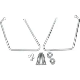 DRAG SPECIALTIES 77-0070 SADDLEBAG SUPPORT BRACKET CHROME