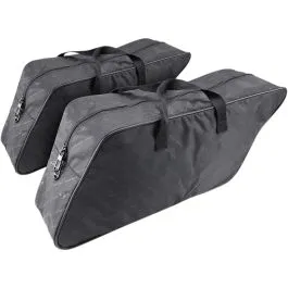SADDLEMEN EX000934 SADDLEBAG LINER SET TEXTILE BLACK