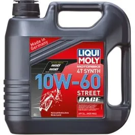 LIQUI MOLY 1687 ENGINE OIL MOTORBIKE 4T 10W60 FULLY SYNTHETIC 4 LITER