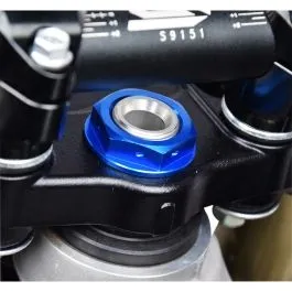 SCAR 3.24150N STEERING STEM NUT BLUE