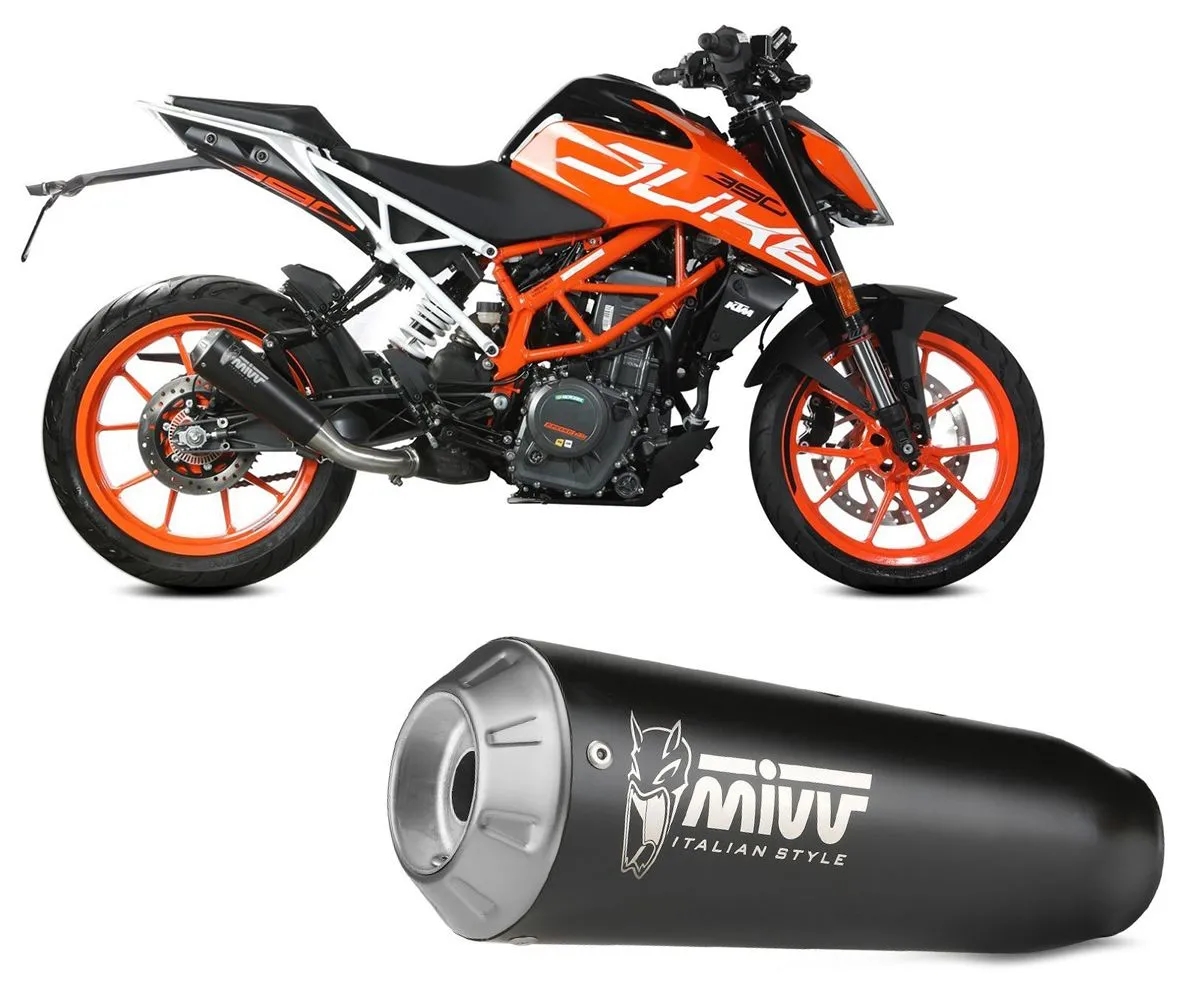 Terminale Di Scarico Mivv X-m1 Nero Per Ktm 390 Duke 2017 > 2020-KT.019.LC4B-290331