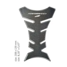 ONEDESIGN CGHPCP UNIVERSAL TANK PAD - GLOSS GRAY - CARBON DESIGN - 20,8 CM X 13,9 CM | 8.18' X 5.47' - RESIN/POLYURET