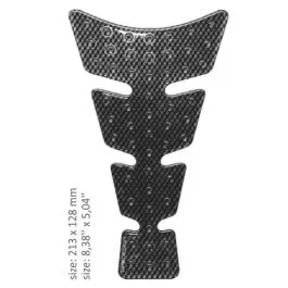 ONEDESIGN CGSBUMP UNIVERSAL TANK PAD - GLOSS GRAY - CARBON & BUBBLES DESIGN - 21,3 CM X 12,8 CM | 8.38' X 5.04' - RESI