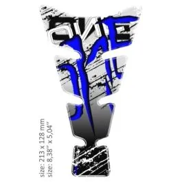 ONEDESIGN CGSENBP UNIVERSAL TANK PAD - GLOSS BLUE/WHITE/BLACK - 21,3 CM X 12,8 CM | 8.38' X 5.04' - RESIN/POLYURETHANE