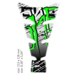 ONEDESIGN CGSENVP UNIVERSAL TANK PAD - GLOSS GREEN/WHITE/BLACK - 21,3 CM X 12,8 CM | 8.38' X 5.04' - RESIN/POLYURETHAN