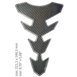 ONEDESIGN CGEXSCP UNIVERSAL TANK PAD - GLOSS GRAY - CARBON DESIGN - 22,11 CM X 14,43 CM | 8.70' X 5.68' - RESIN/POLYUR