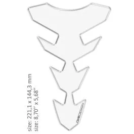 ONEDESIGN CGEXSTP UNIVERSAL TANK PAD - GLOSS TRANSPARENT - 22,11 CM X 14,43 CM | 8.70' X 5.68' - RESIN/POLYURETHANE