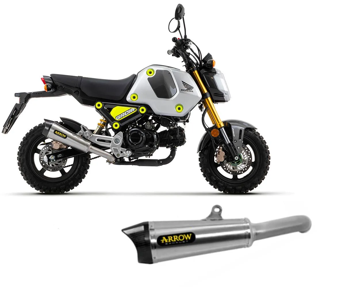 Terminale Di Scarico Arrow X-kone Nihrom+fondello Carbonio Honda Msx 125 Grom 2021 > 2023-52511XKI-297068