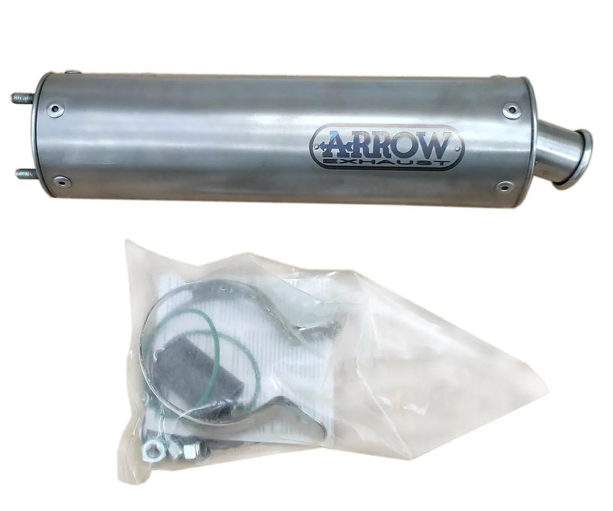 Terminale Di Scarico Omologato Arrow All-road Titanio Peugeot Xp6 50 2006 > 2007-52540SU-388279