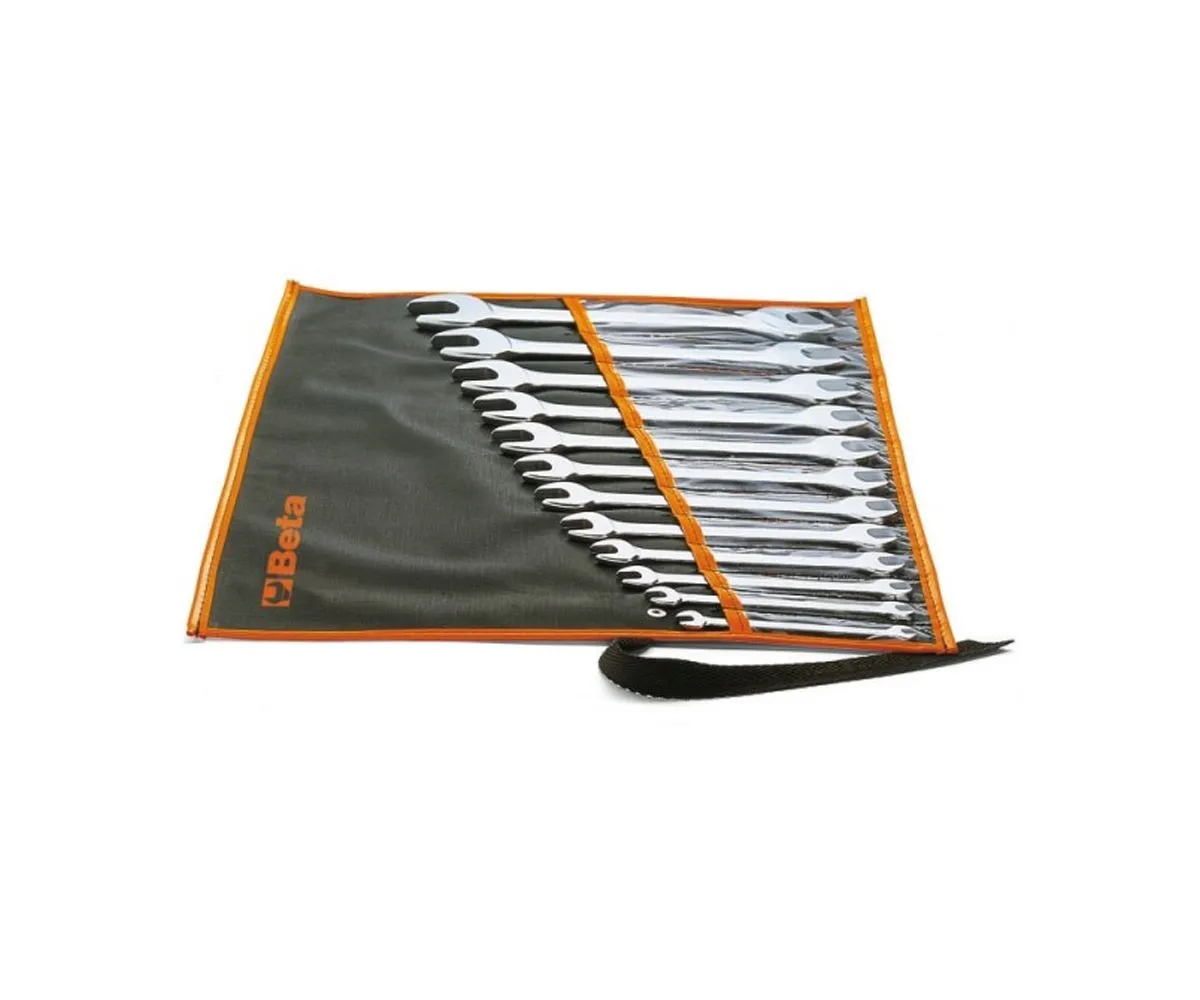 Serie Di 12 Chiavi Beta A Forchetta Semplice In Busta Di Tela-55/B12-249246