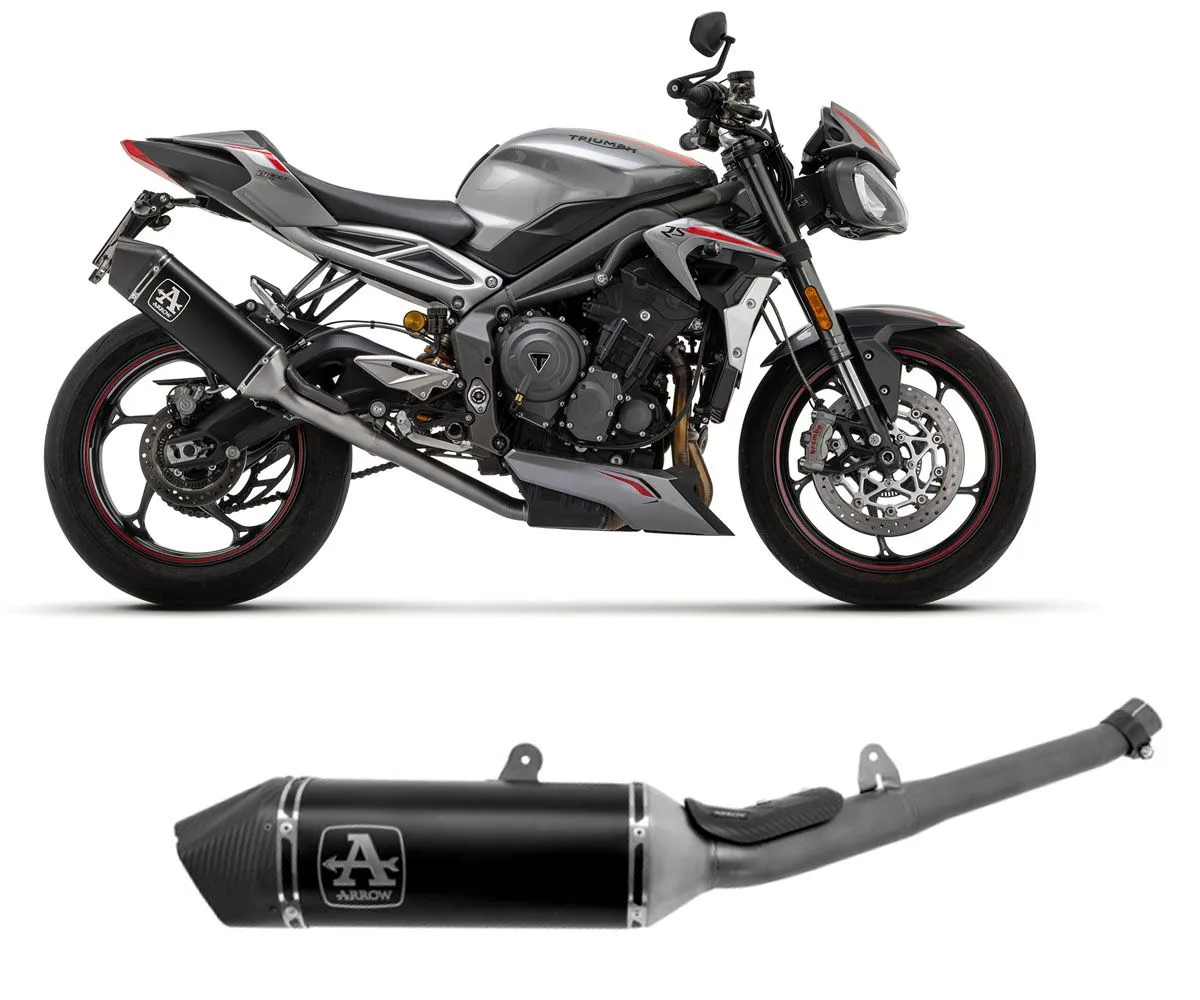 Impianto Completo Arrow Veloce Alluminio Dark Per Triumph Street Triple 765 2020 > 2022-71002VAN-329794
