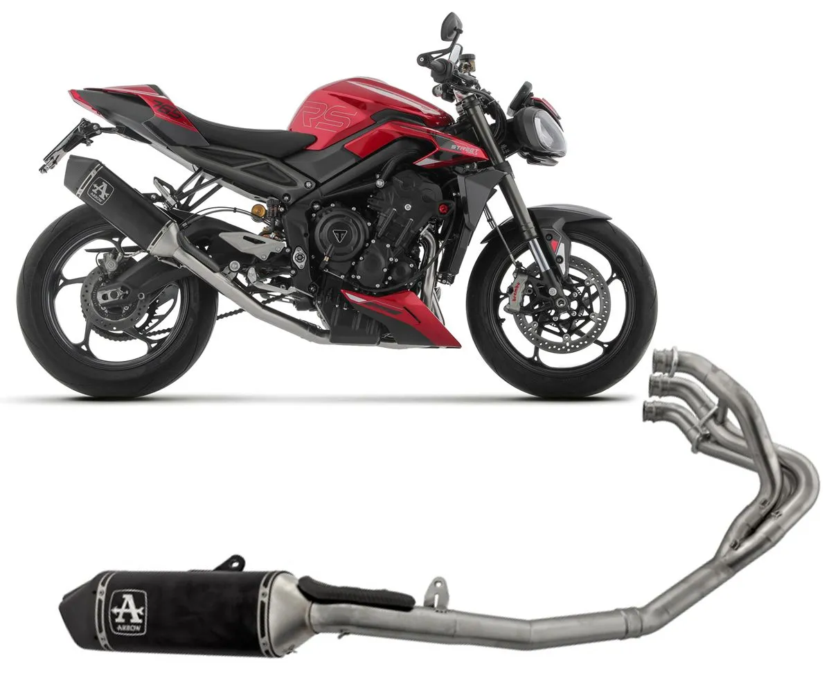 Impianto Completo Arrow Veloce Dark Alluminio Racing Triumph Street Triple 765 Rs 2023 > 2024-71005VAN-386789