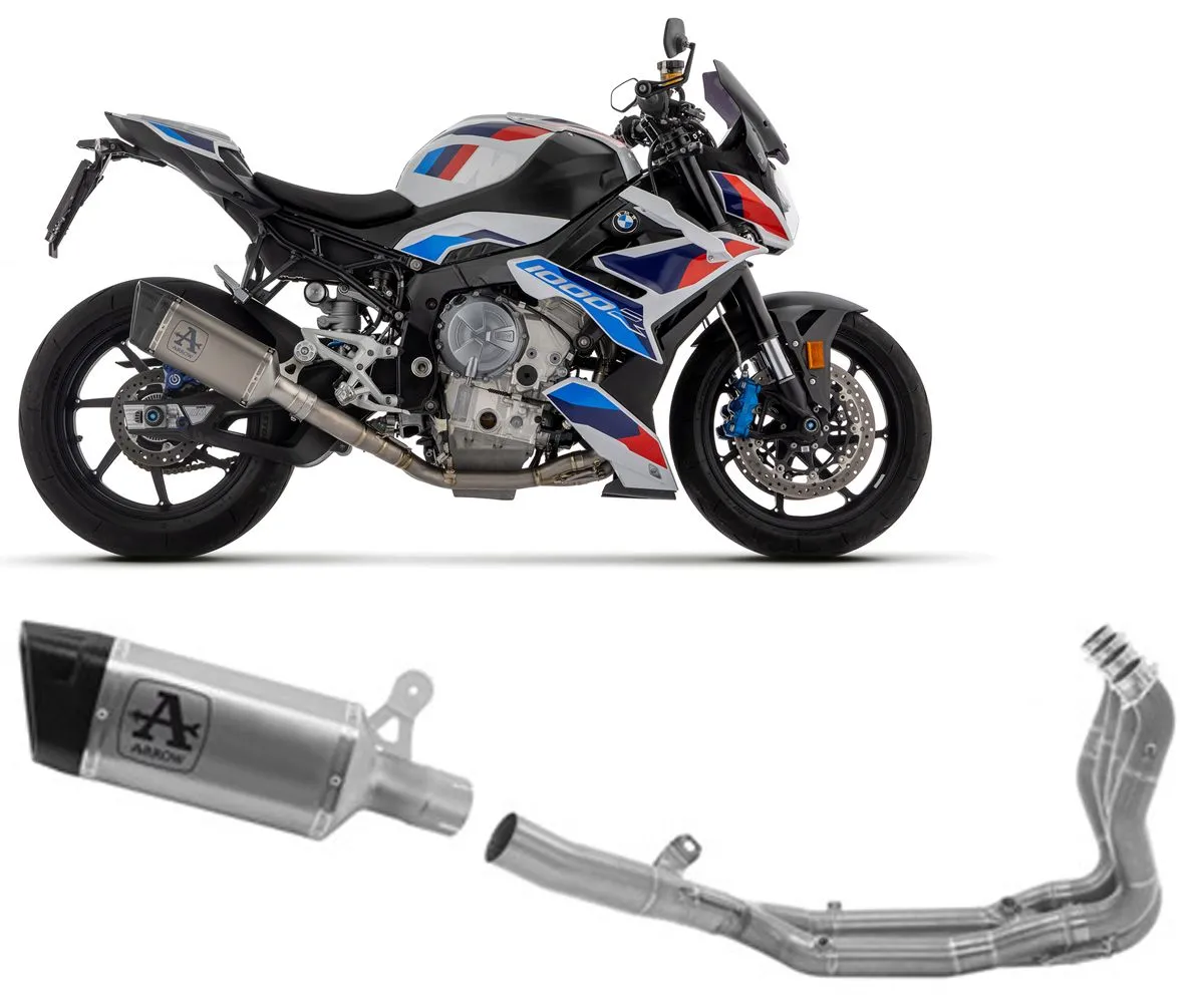 Terminale Pista Arrow In Titanio+collettore In Titanio Per Bmw M 1000 R 2023 > 2024-71506PT--71768MI-386797