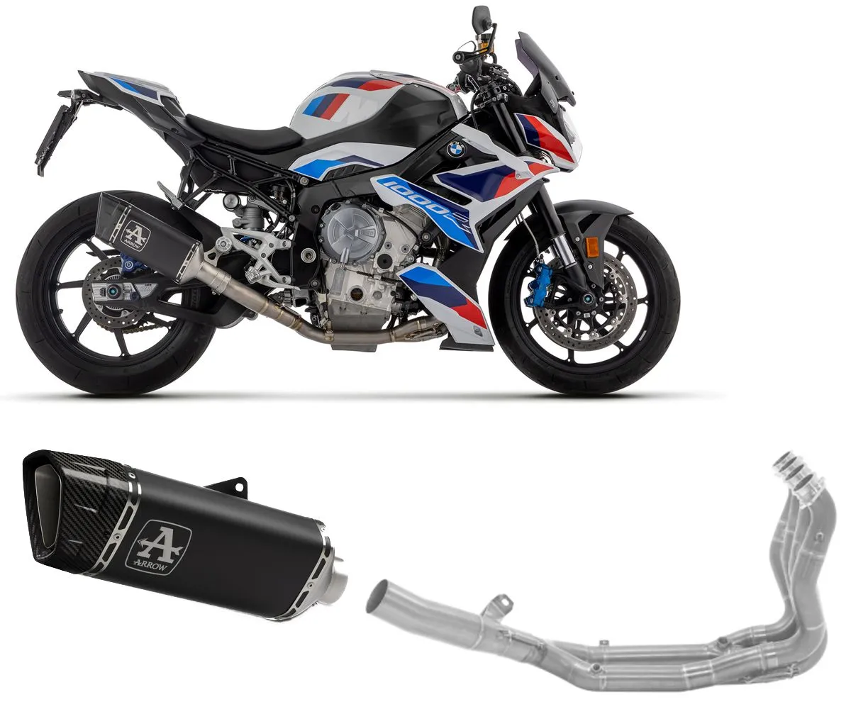 Terminale Pista Arrow In Titanio+collettore In Acciaio Dark Per Bmw M 1000 R 2023 > 2024-71506PTN--71718MI-386800