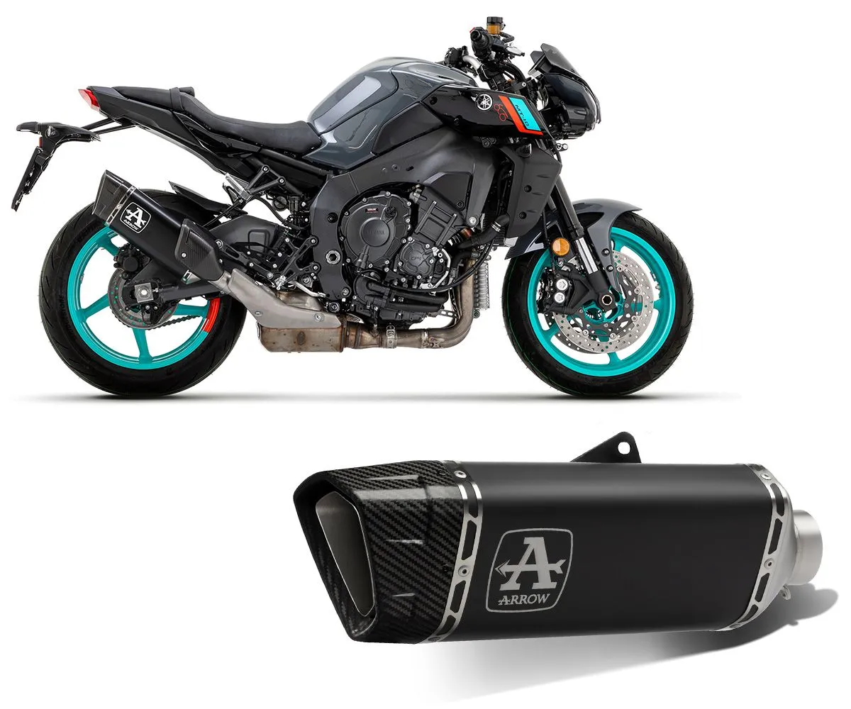 Terminale Di Scarico Arrow Pista Titanio Dark Per Yamaha Mt-10 2022 > 2023-71507PTN-297051