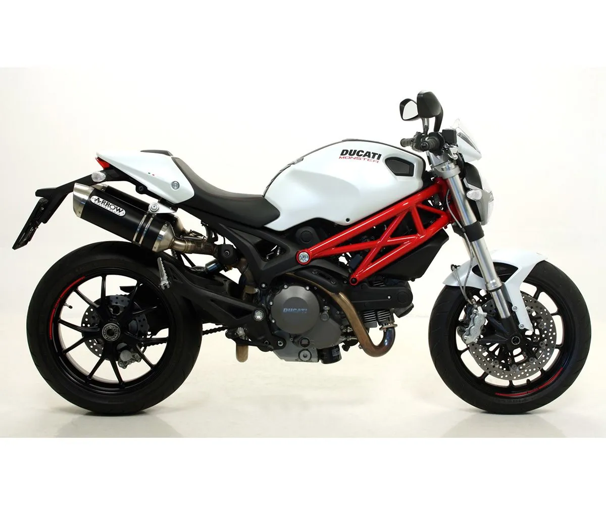Terminale Di Scarico Arrow Thunder Alluminio Nero Per Ducati Monster 796 2010 > 2014-71731AON-297147