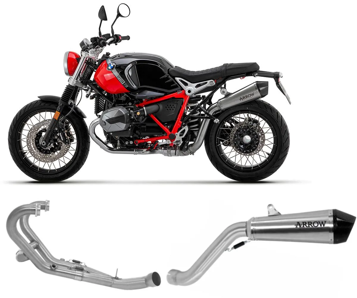 Kit Terminale Di Scarico Arrow X-kone Carbon Cap+collettore Per R Nine T Scrambler 2021 > 2023-71940XKI--71761MI-292600