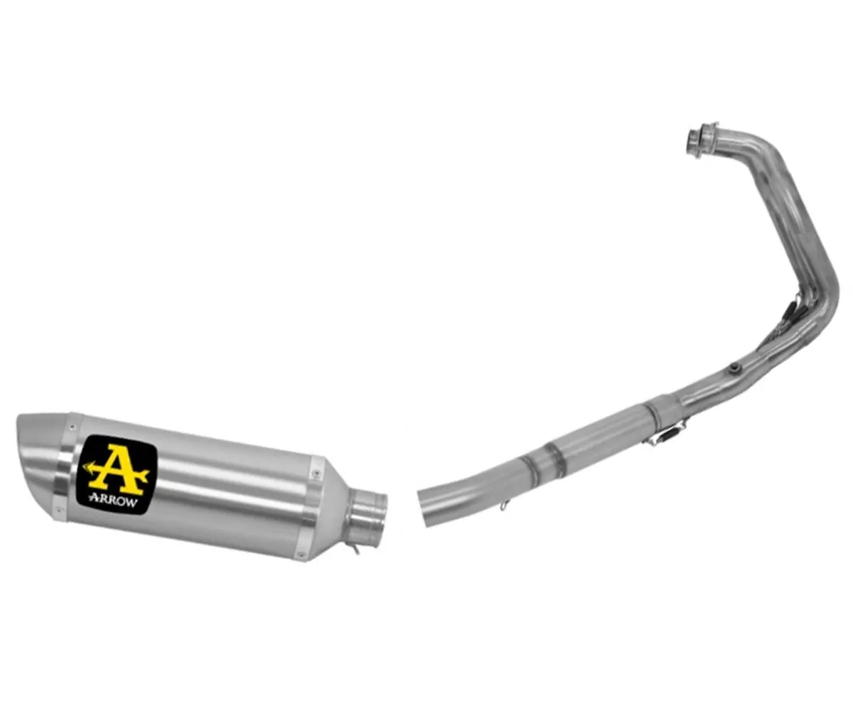 Scarico Completo Arrow Thunder Steel+collettori Alta Yamaha Tracer 7 2021 > 2022-71817AO--71605MI-299425