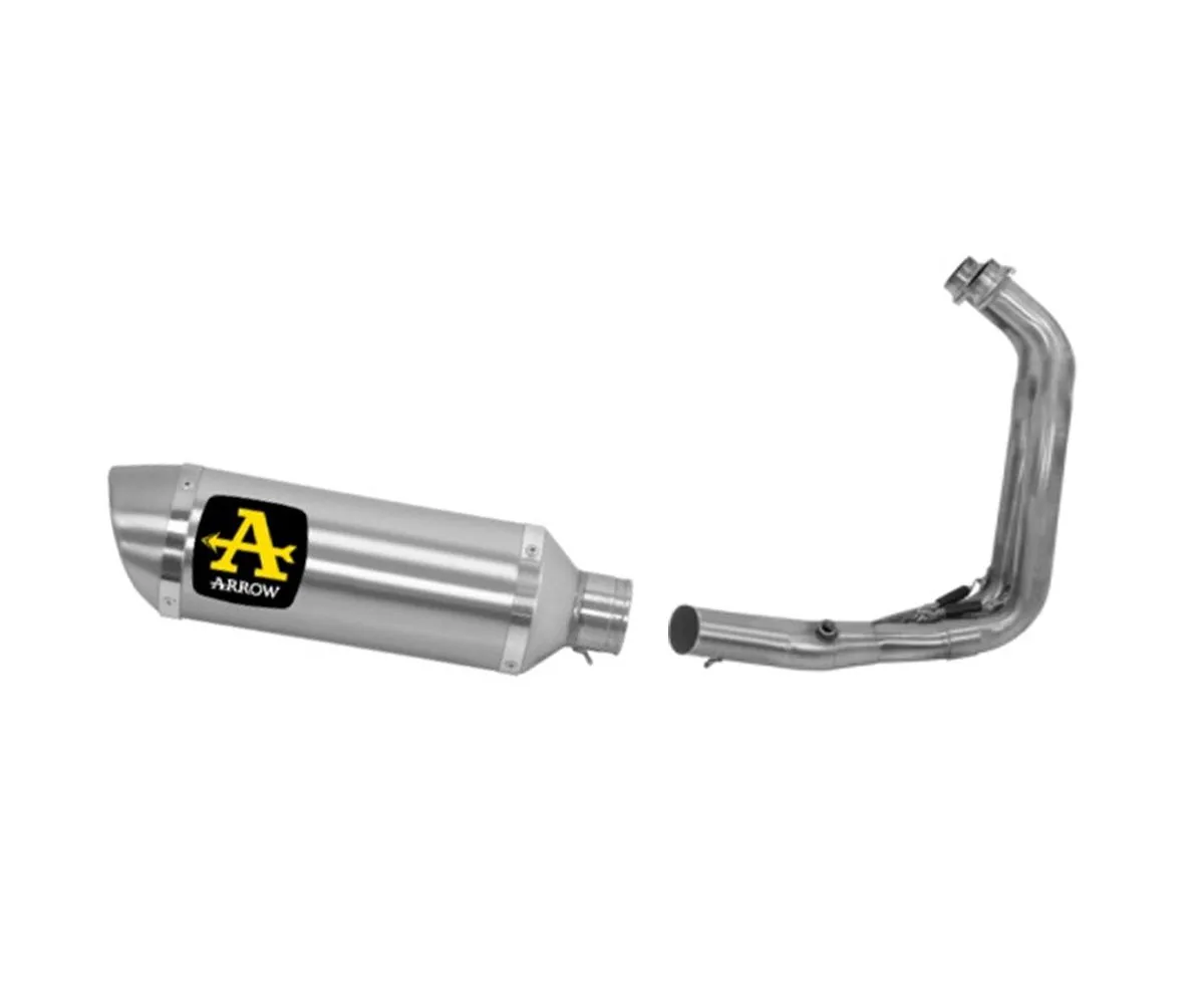 Scarico Completo Arrow Thunder Steel+collettori E5 Bassa Yamaha Tracer 7 2021 > 2022-71817AO--71655KZ-299422