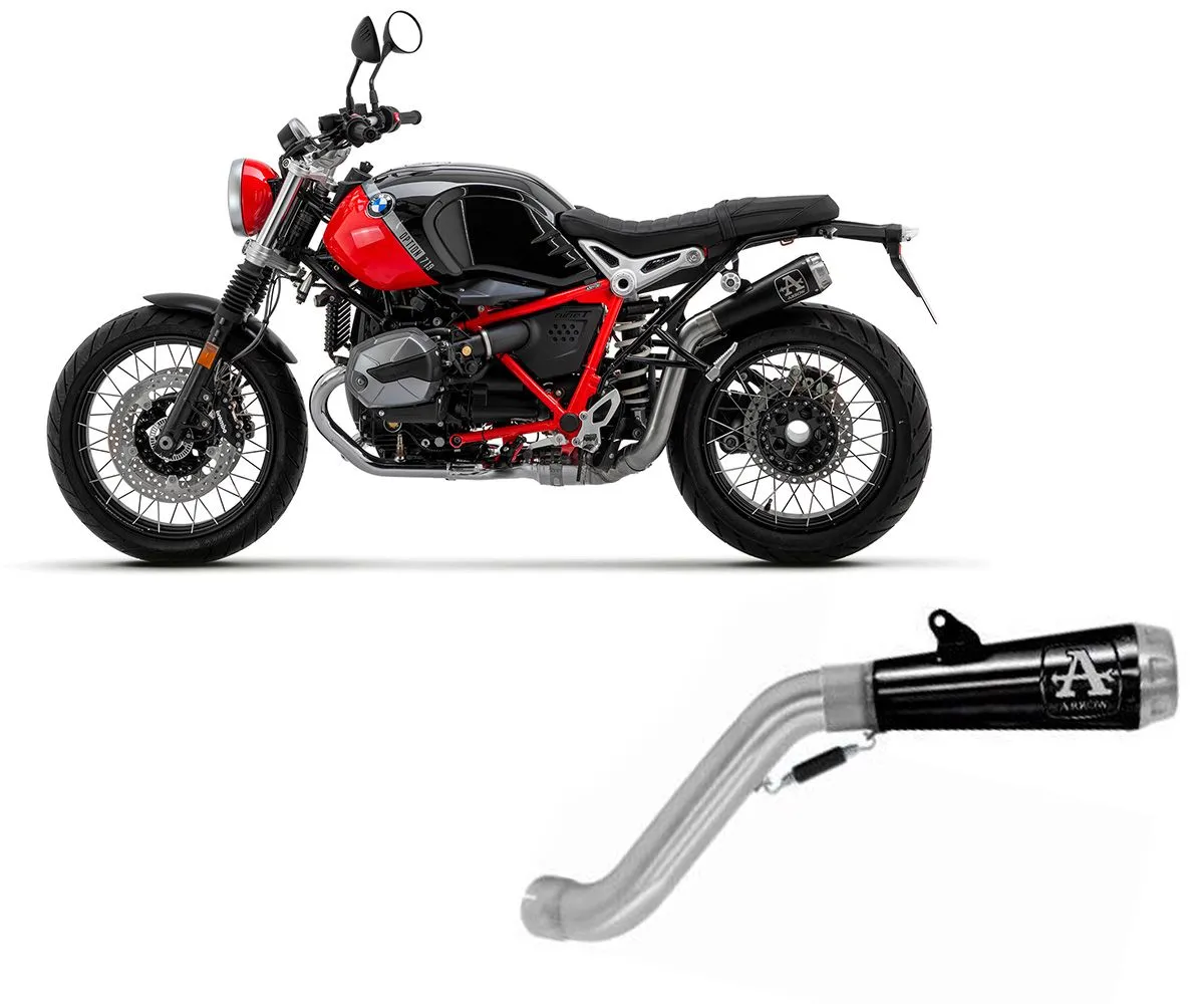 Kit Terminale Di Scarico Arrow Pro-race Steel Cap Dark Per R Nine T Scrambler 2021 > 2023-71940PRN-292609