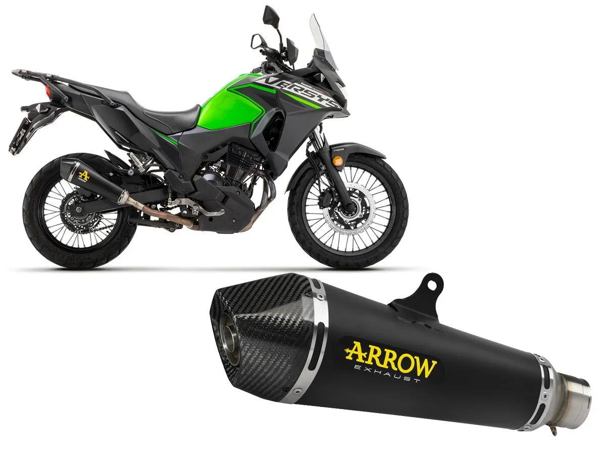 Terminale Di Scarico Arrow X-kone Nichrom Dark Kawasaki Versys-x 300 2017 > 2020-71949XKN-388281