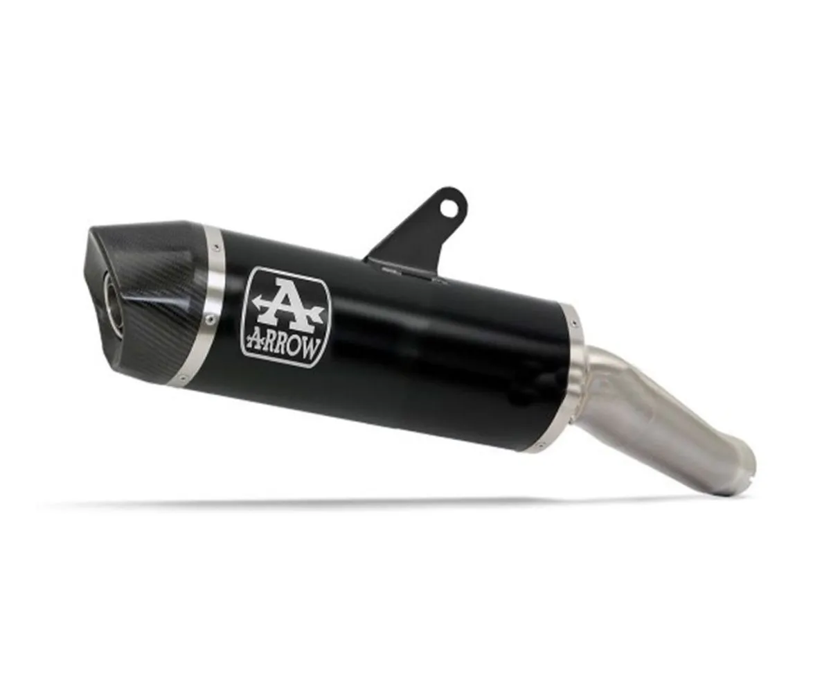 Terminale Indy-race Arrow Alluminio Dark Per Moto Guzzi Mandello 2023 > 2024-71953AKN-300912