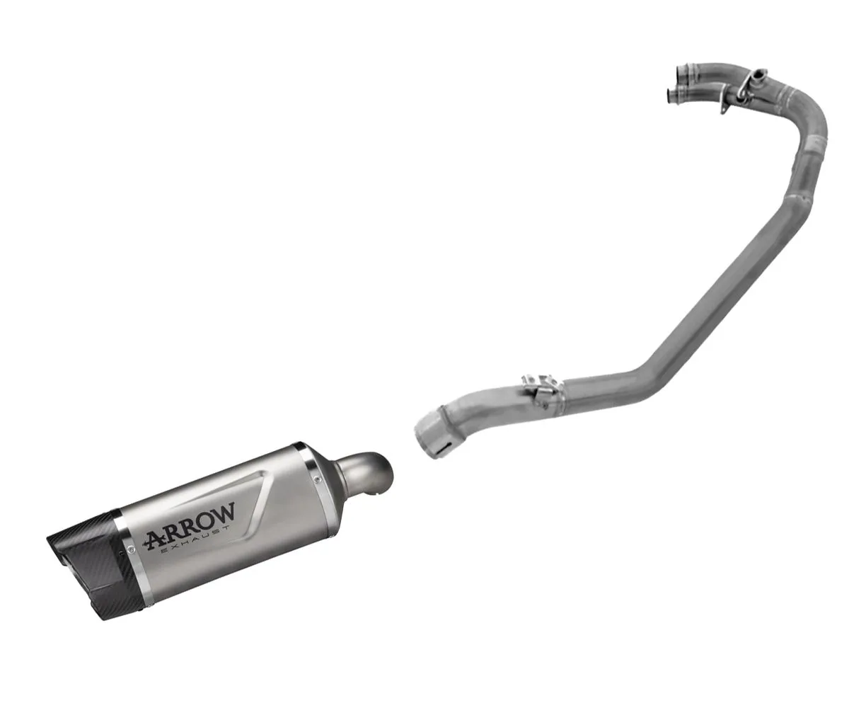 Terminale Arrow Indy Race Evo Titanio+collettori Racing Per Benelli Trk 702/x 2023 > 2024-71960PK--71782MI-388096