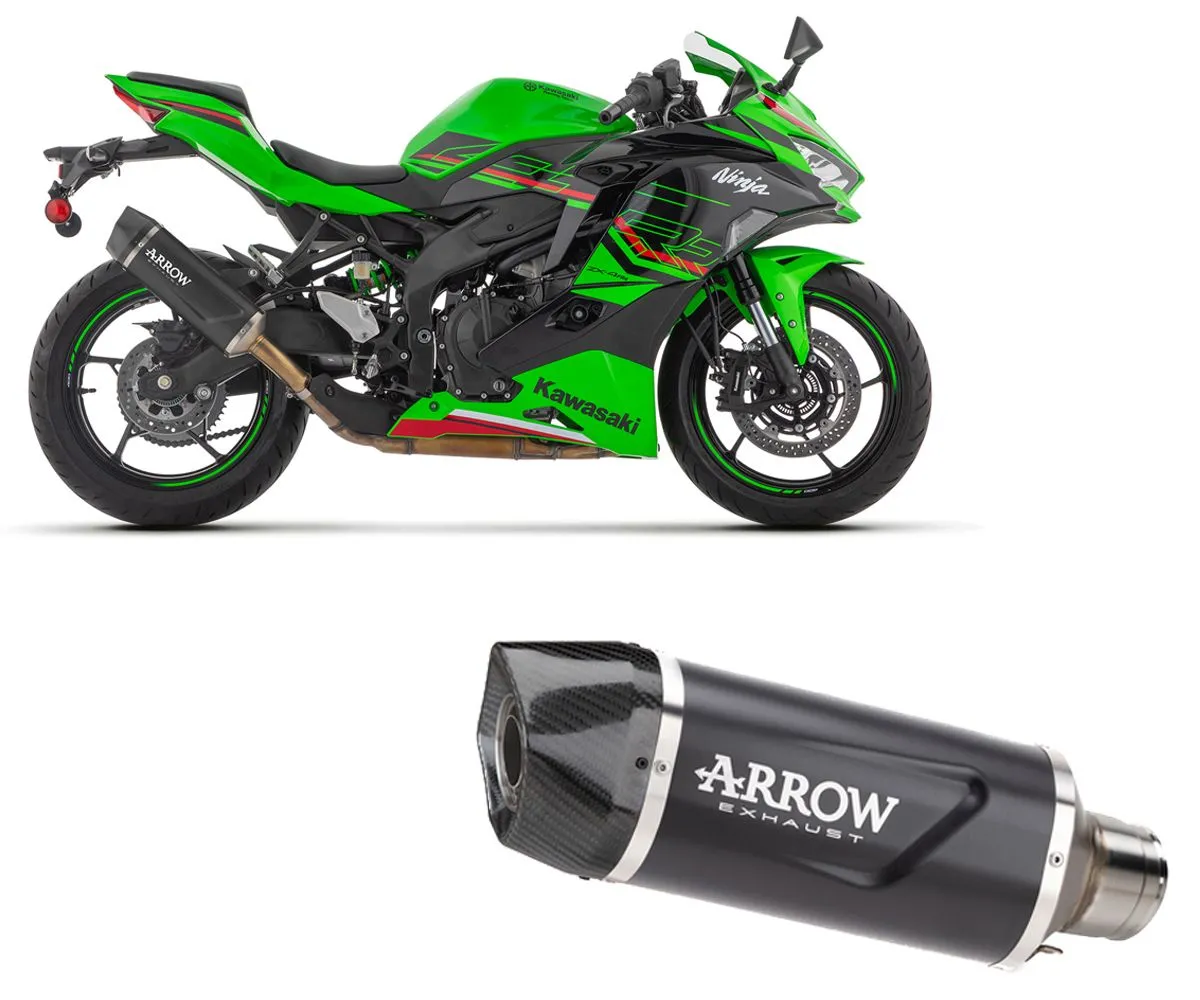 Terminale Di Scarico Arrow Indy Race Evo Alluminio Dark Per Kawasaki Zx-4r 2024-71963AKN-388463