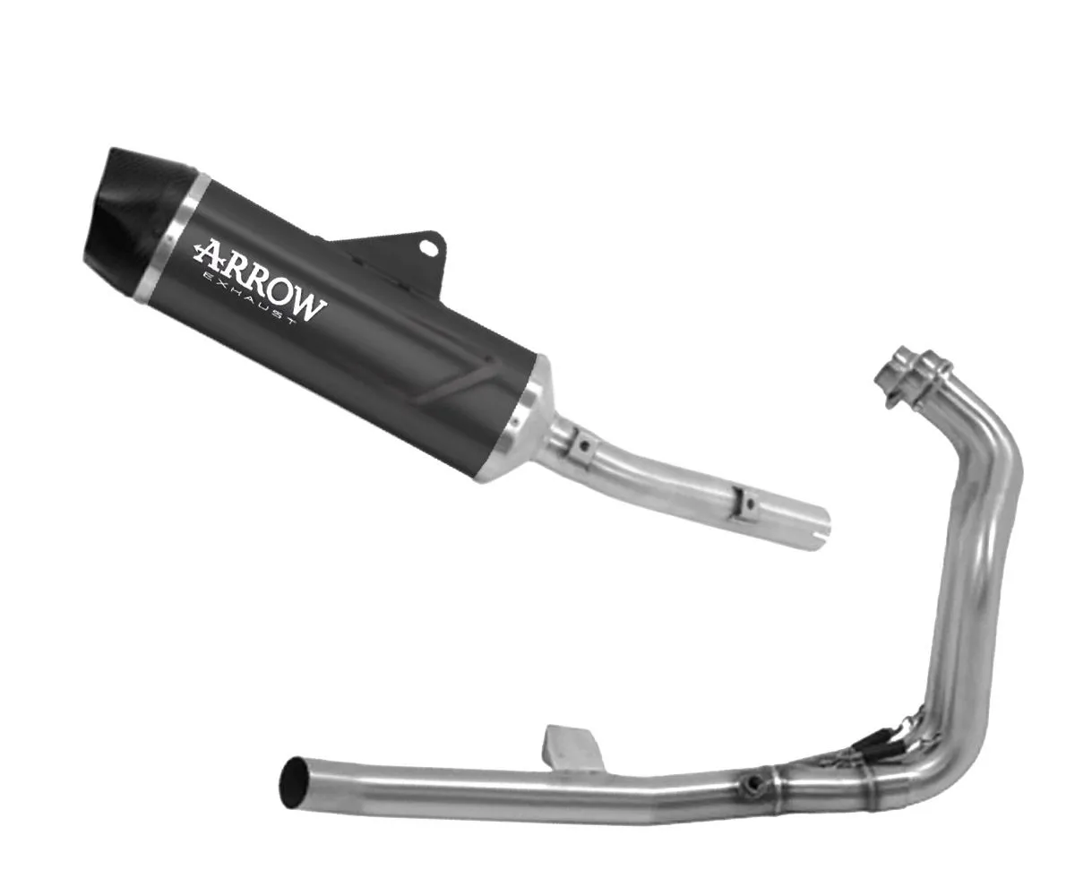 Scarico Completo Arrow Indy-race Evo Alluminio Dark Collett Titan Yamaha Teneré700 2021 > 2024-72649AKN--72185PD-388287