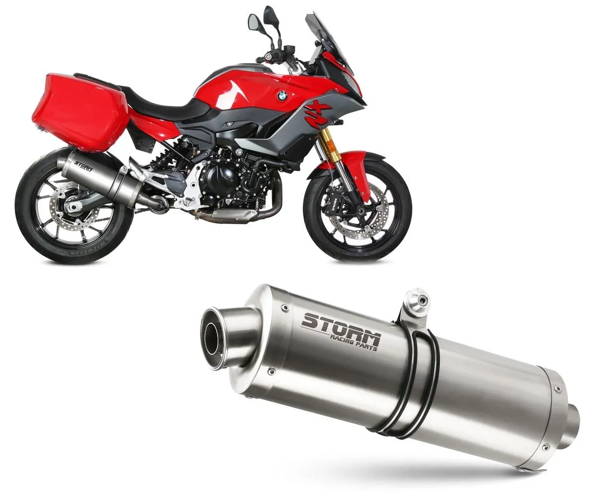 Scarico Storm By Mivv Oval Acciaio Inox Per Bmw F 900 Xr 2020 > 2024-74.B.037.LX2-302124