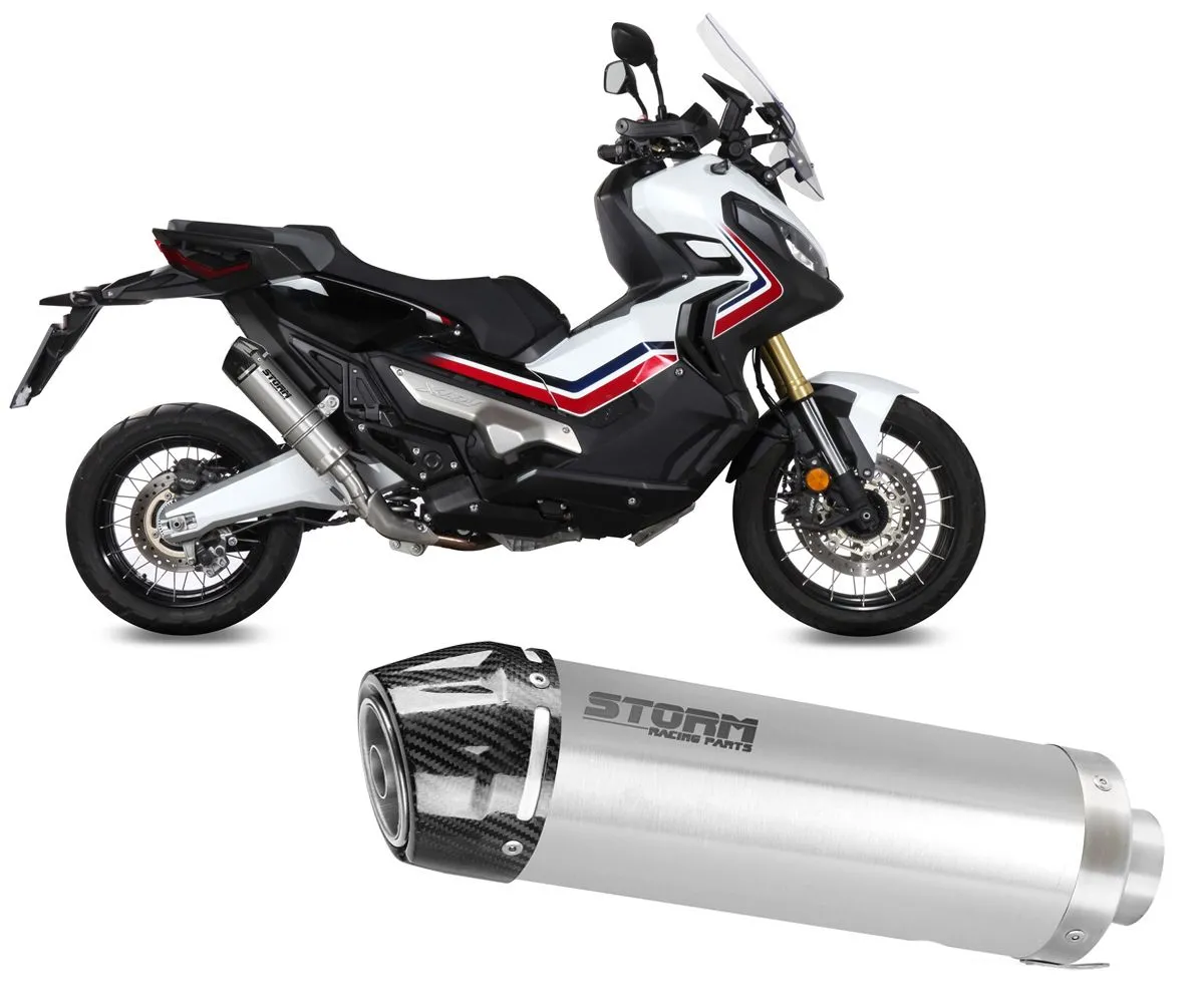 Terminale Di Scarico Storm Gp Inox Coppa In Carbonio Per Honda X-adv 750 2017 > 2024-74.H.066.LXSC-388553