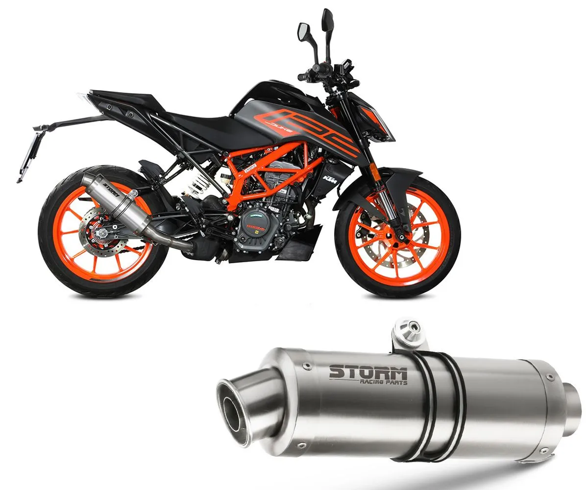 Terminale Scarico Storm By Mivv Gp Acciaio Inox Ktm Duke 125 2021 > 2022-74.KT.025.LXS-289559