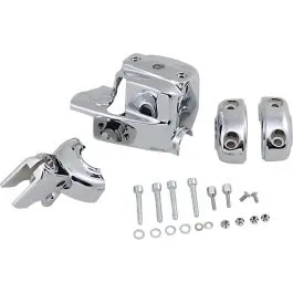 KURYAKYN 9119 CHROME BRAKE & CLUTCH CONTROL DRESS-UP KIT HD F/DUAL DISC
