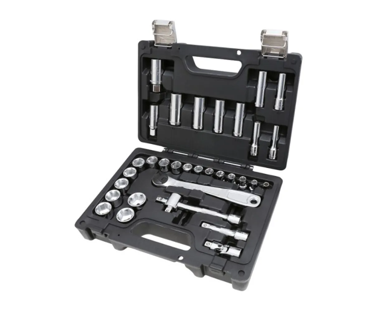 Set Beta Di 28 Chiavi A Bussola Esagonali E 5 Accessori, In Cassetta Di Plastica-913E/C33-249077