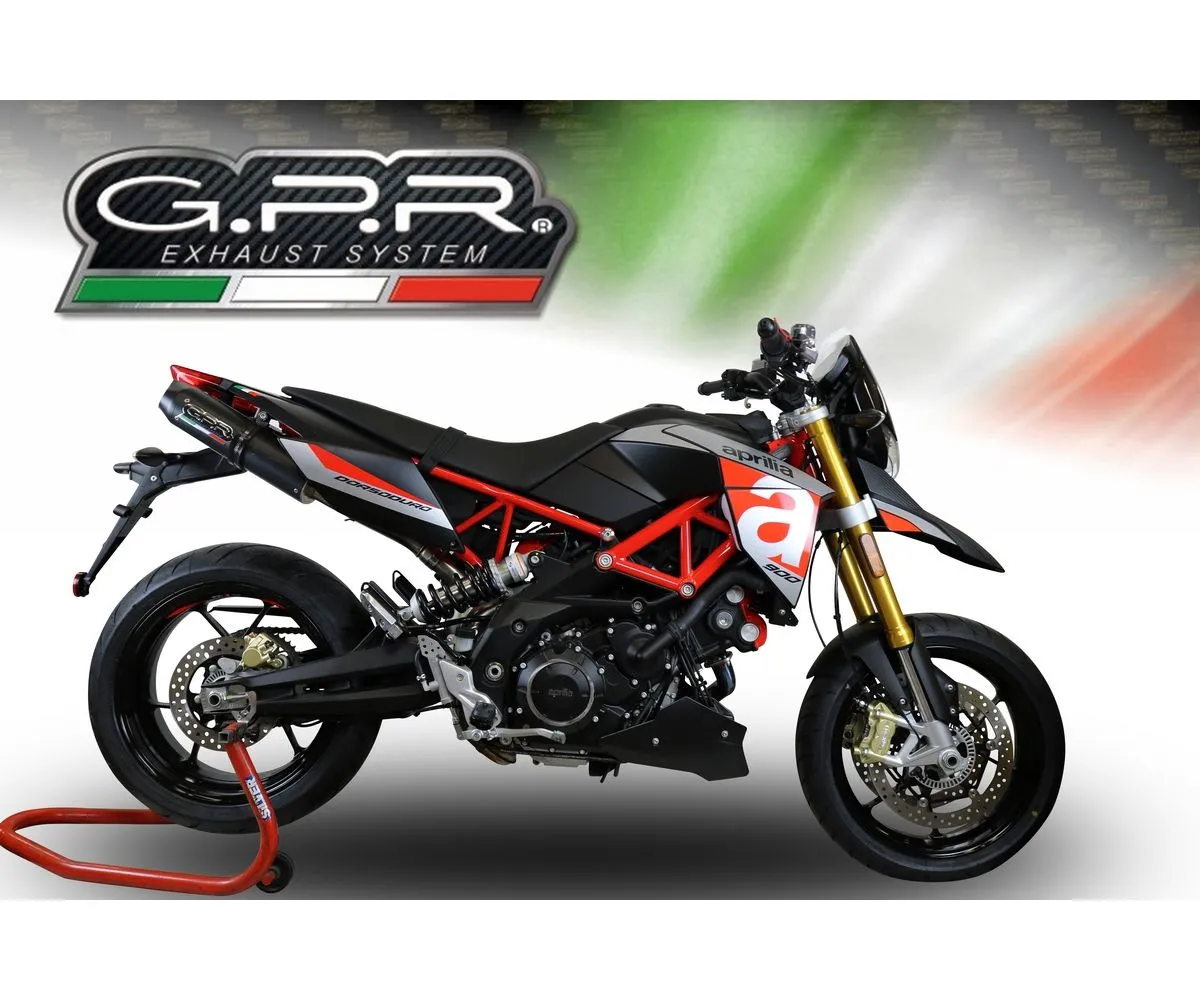 Coppia Terminali Di Scarico Gpr Furore Poppy Racing Nero Opaco Per Aprilia Dorsoduro 750 2008 > 2016-A.35.FUPO-290594
