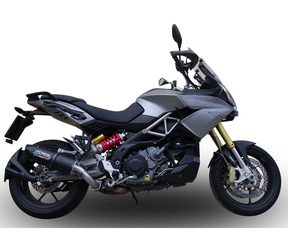 Terminale Di Scarico Gpr Furore Poppy Omologato Nero Opaco Per Aprilia Caponord 1200 2013 > 2015-A.58.FUPO-290658