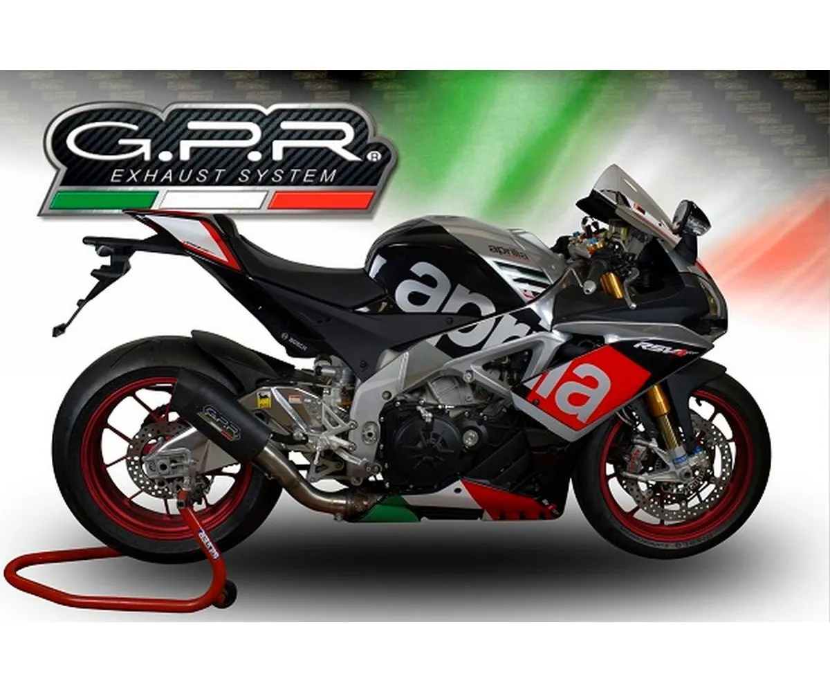 Terminale Di Scarico Gpr Furore Poppy Omologato Nero Opaco Per Aprilia Rsv4 1000 Rf-rr 2015 > 2016-A.63.FUPO-290624