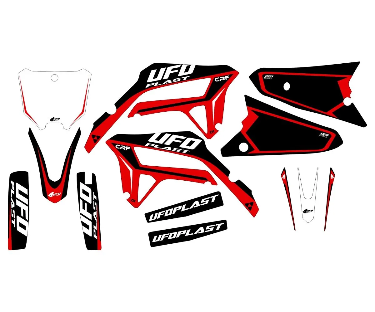 Kit Grafiche Decalcomanie Ufo Plast Stokes Ad006 Per Honda Crf 250r 2022-AD006-288523