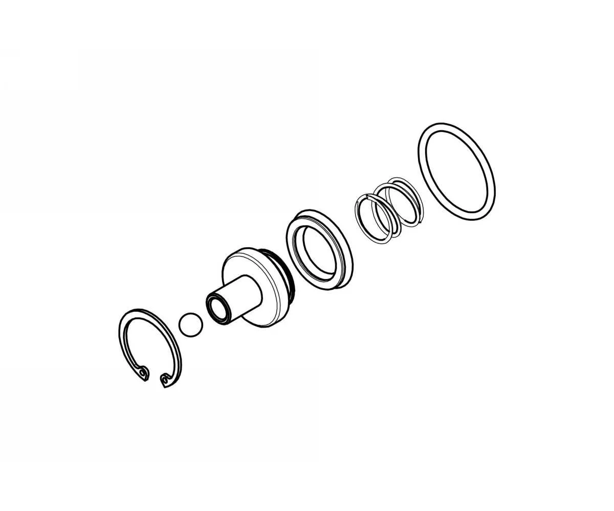 Attuatore Frizione ⌀ 28.5 Mm Olio Minerale Kit Revisione Cnc Racing Naturale Ktm Adventure 1050 2015-AFK30N-363300