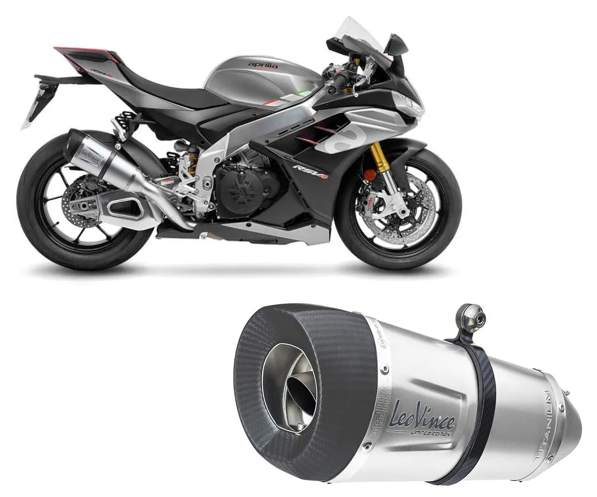 Terminale Di Scarico Leovince Factory S Titanium Per Aprilia Rsv4 1100/factory 2021 > 2024-14308ST-299907