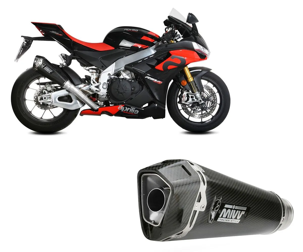 Terminale Di Scarico Mivv Delta Race Carbonio Per Aprilia Rsv4 2021 > 2023-A.015.SDRC-290230