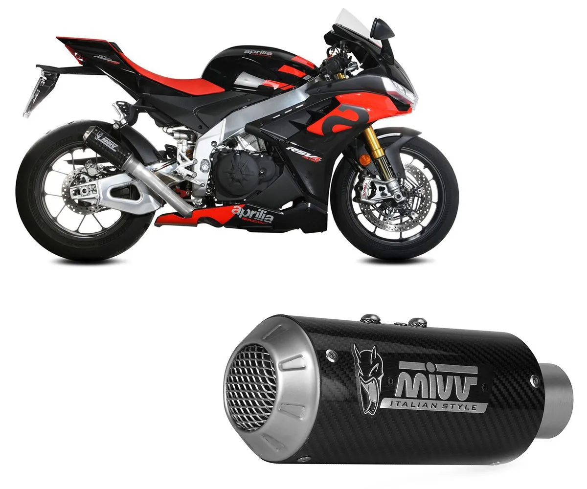 Terminale Di Scarico Mivv Mk3 Carbonio Per Aprilia Rsv4 2021 > 2023-A.015.SM3C-290231