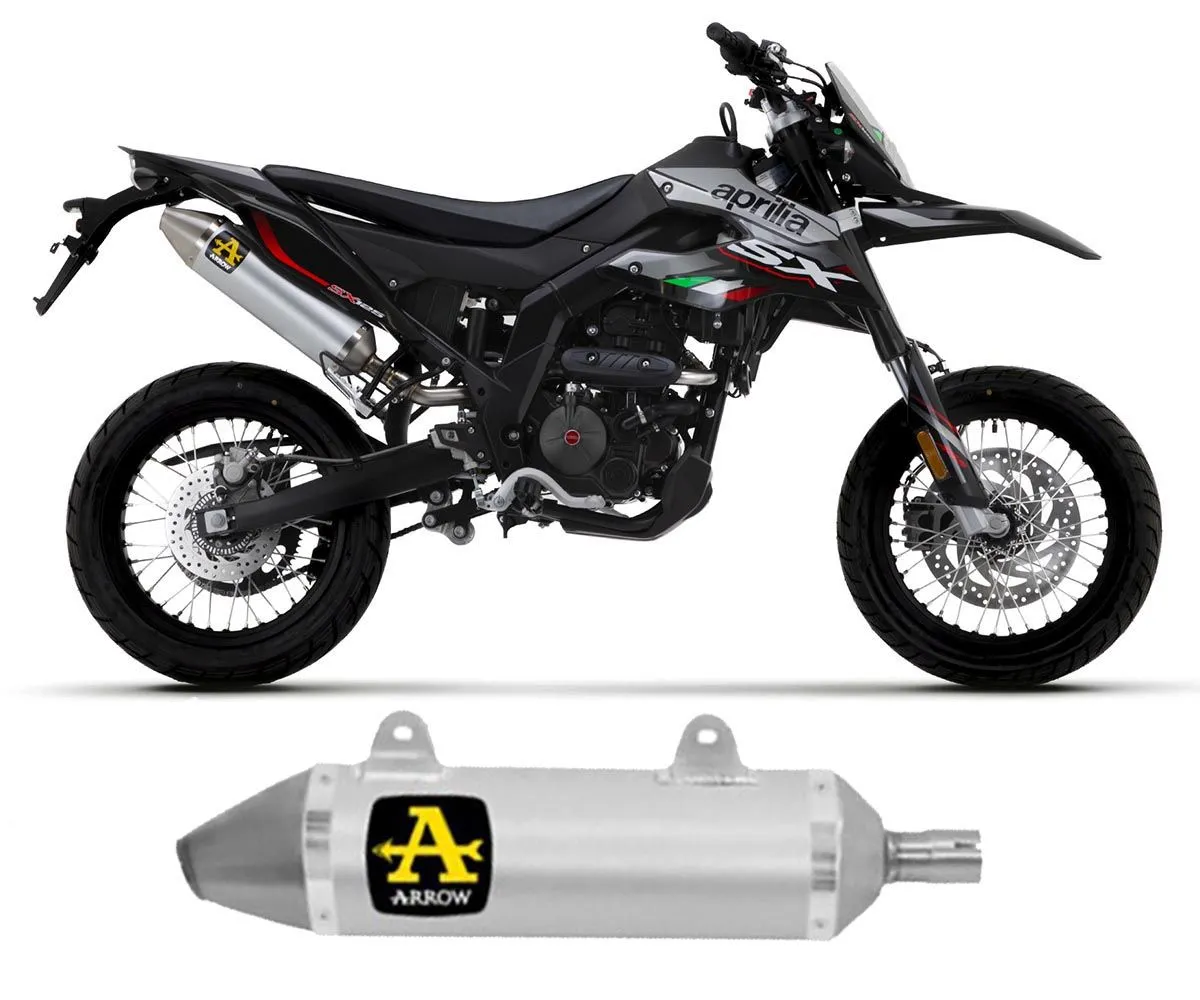 Terminale Scarico Arrow Thunder Steel Endcap Alluminio Aprilia Rx-sx 125 2021 > 2024-52510AO-301805