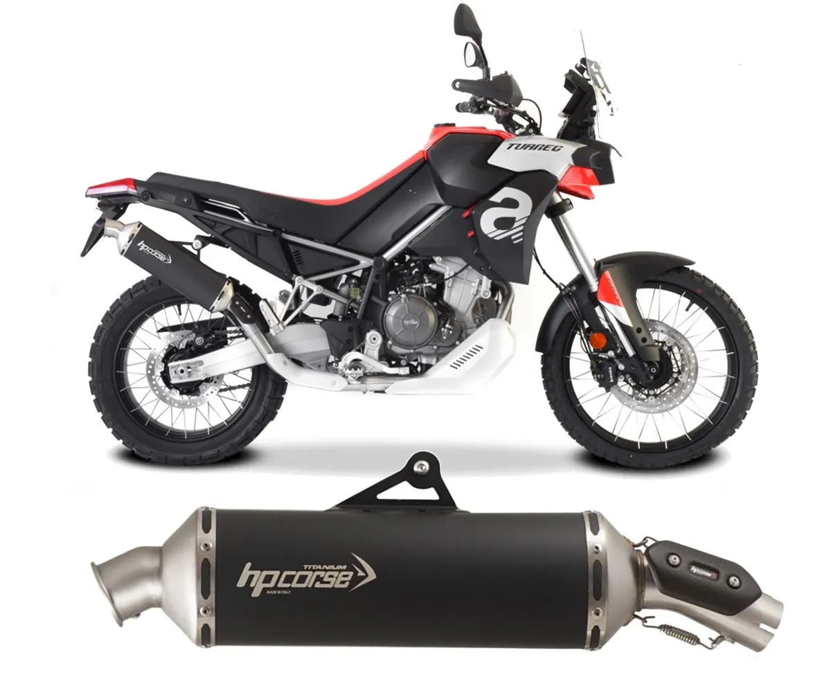 Terminale Scarico Hp Corse Sp-1 Titanio Nero Aprilia Tuareg 660 2022 > 2024-APTUSP1350C-AB-289606