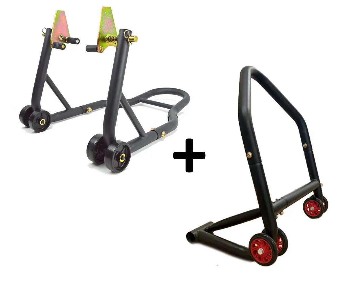 Cavalletti Anteriore + Posteriore Alzamoto Monobraccio Ruote Nylon Rivestite In Gomma Ducati Panigale 1299 2015 > 2020-ASE--PMT--PIN-D-385920