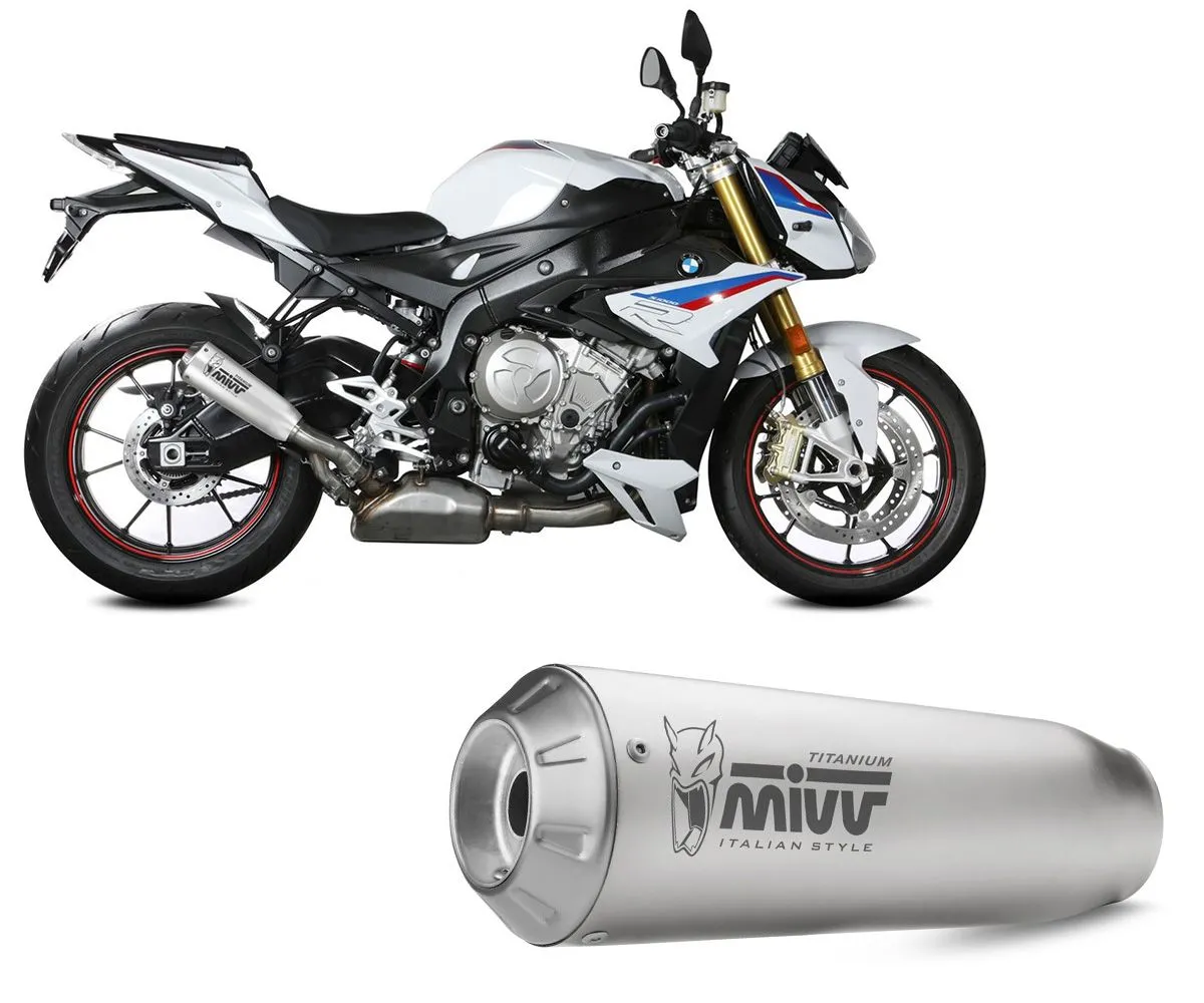 Terminale Di Scarico Mivv X-m1 Titanio Per Bmw S 1000 R 2017 > 2020-B.030.LC4T-290240