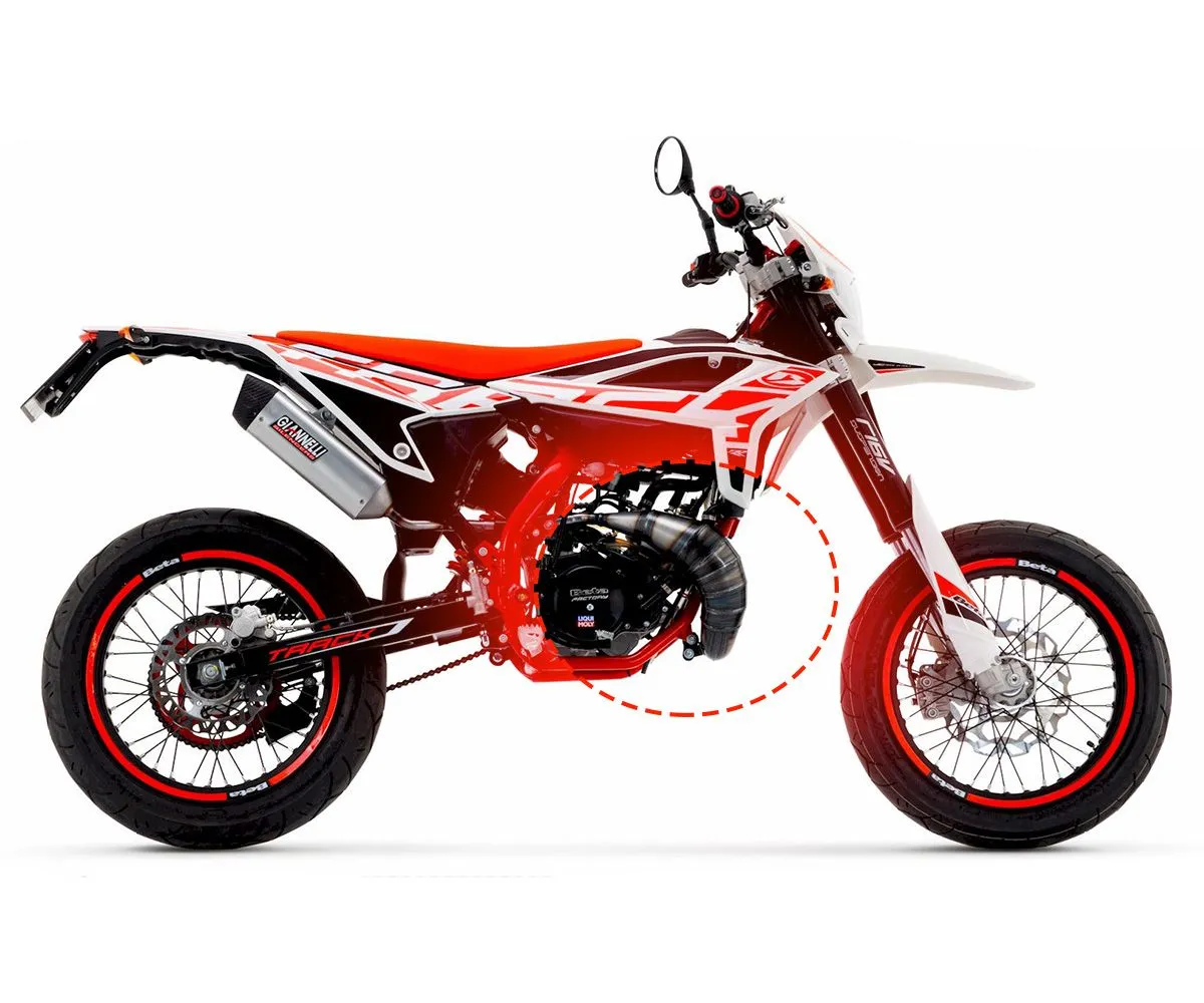 Collettore Giannelli Marmitta Acciaio Inox Beta Rr 50 Motard Track 2021 > 2022-34090HF-290185